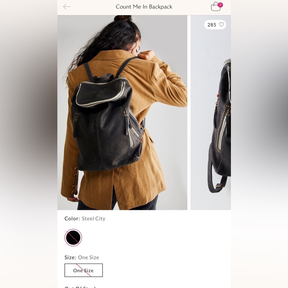 Free People NWOT Leather Backpack - Picture 3 of 16